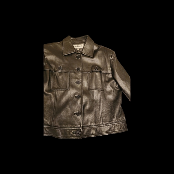 Women's Leather Jacket - Picture 1 of 4